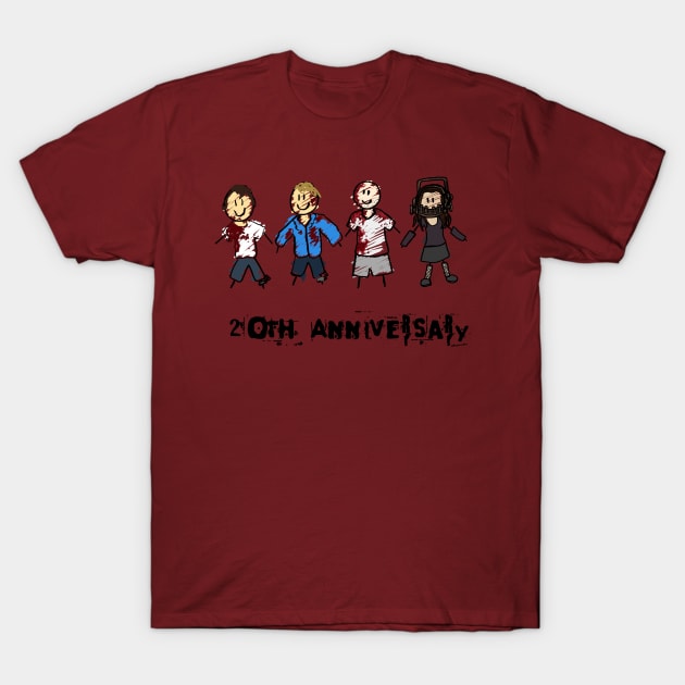 20th Anniversary Crayon Drawings T-Shirt by RoserinArt